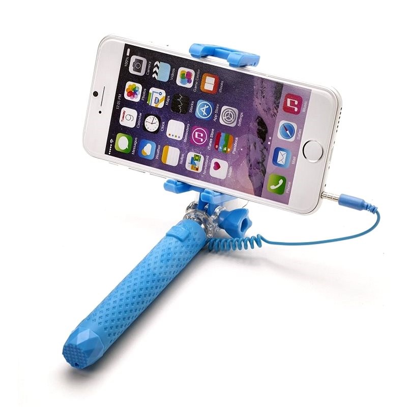 CELLY Mini selfie light blue - Selfie tyč