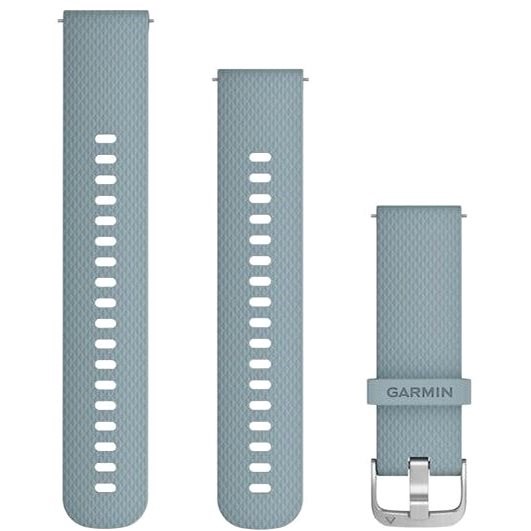 Garmin Quick Release 20 silikonový seafoam navy (stříbrná přezka) - Řemínek