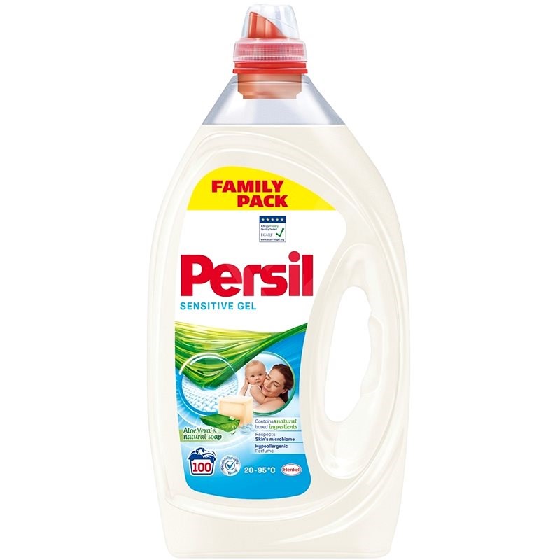 PERSIL prací gel Sensitive 100 praní, 5l - Prací gel