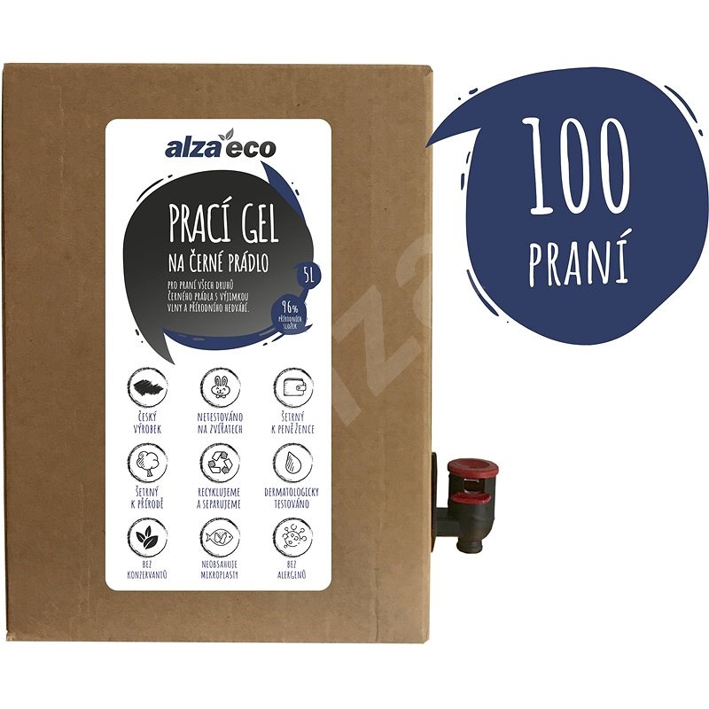 AlzaEco prací gel na černé prádlo 5 l (100 praní) - Eko prací gel