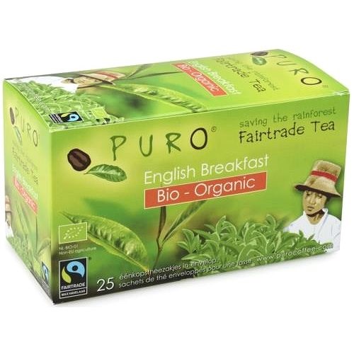 Puro Fairtrade ORGANIC Tea Bagged Breakfast Black 25x2g - Tea