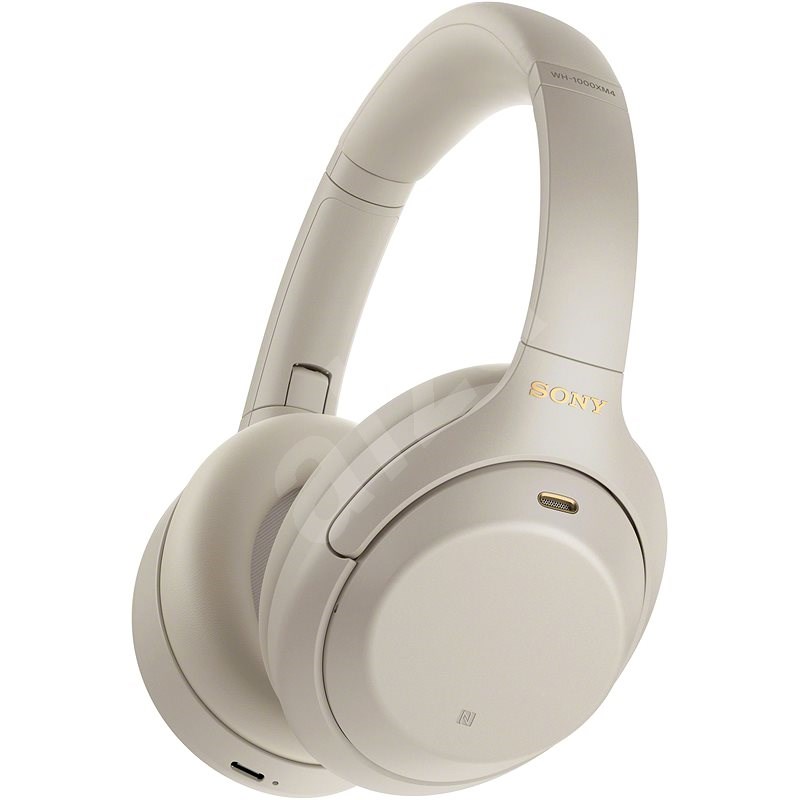 Sony Hi-Res WH-1000XM4, stříbrno-šedá, model 2020 - Bezdrátová sluchátka