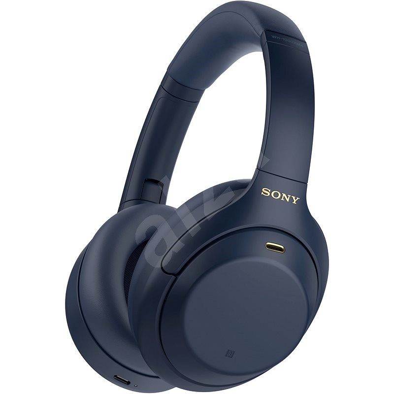 Sony Hi-Res WH-1000XM4, modrá, model 2020 - Bezdrátová sluchátka
