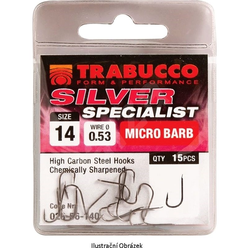 Trabucco Silver Specialist Velikost 18 15ks - Háček
