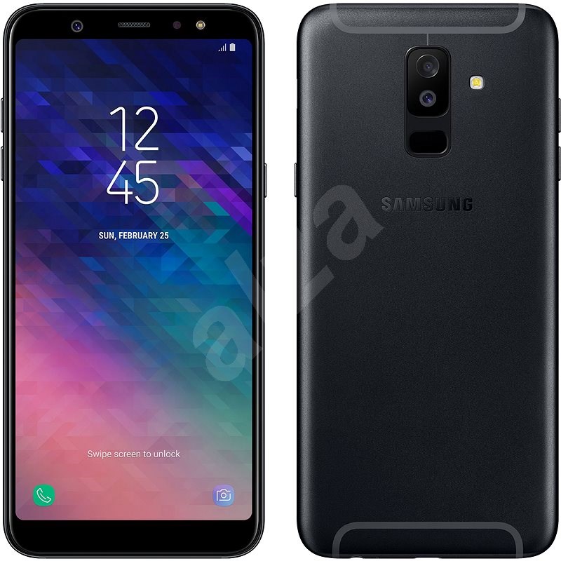 Samsung Galaxy A6+ černý - Mobilní telefon