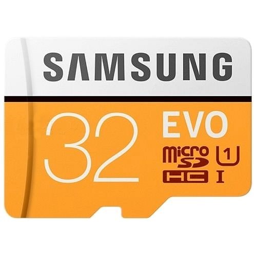 Samsung MicroSDHC 32GB EVO UHS-I U1 + SD adaptér - Paměťová karta
