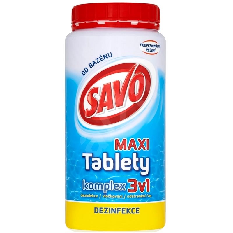 SAVO Chlorové tablety maxi komplex 3v1 1.4kg - Bazénová chemie