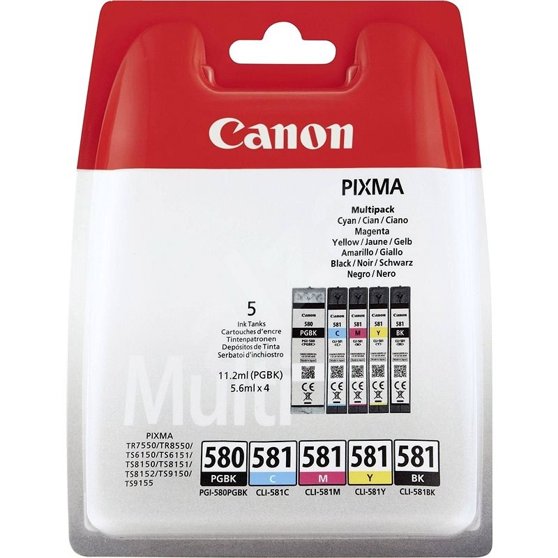 Canon PGI-580PGBK/CLI-581BK/C/M/Y MultiPack - Cartridge