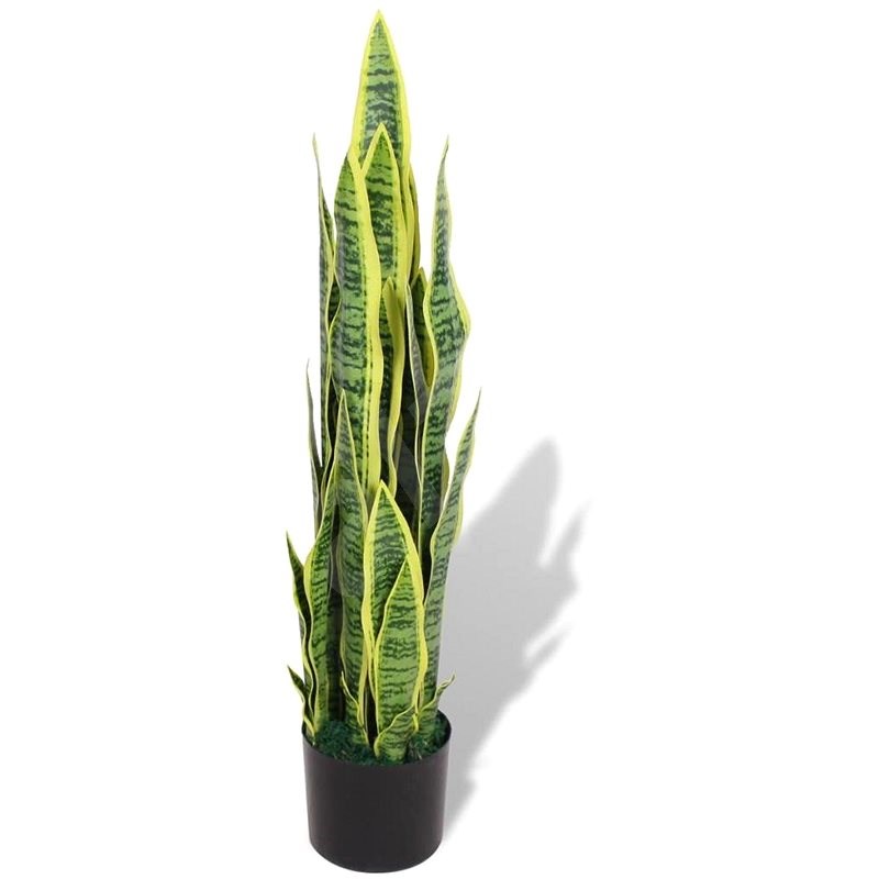umela rostlina sansevieria s kvetinacem 90 cm zelena umela kvetina alza cz