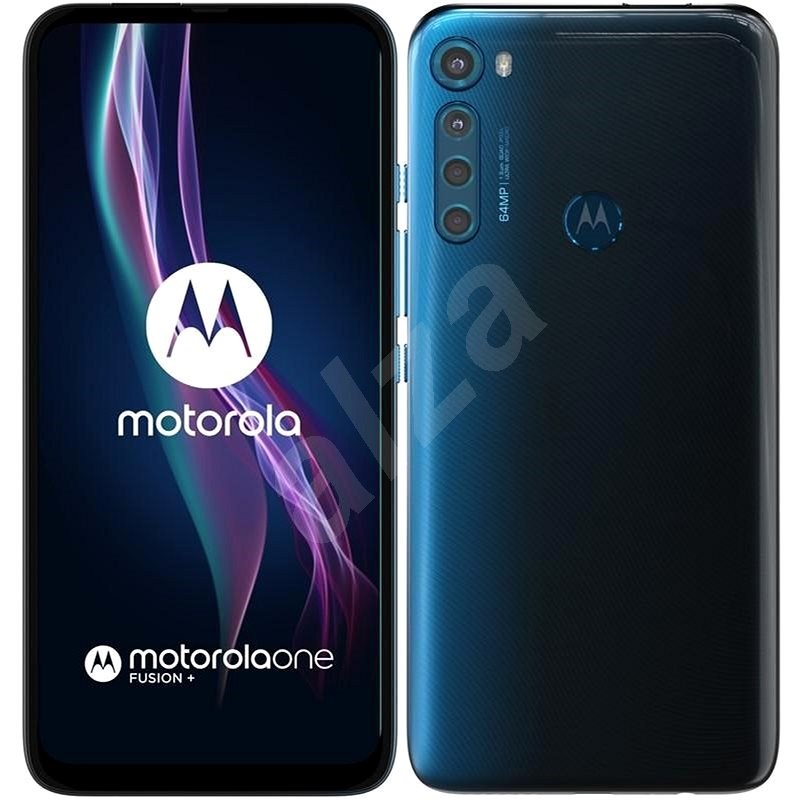 Motorola One Fusion+ modrá - Mobilní telefon