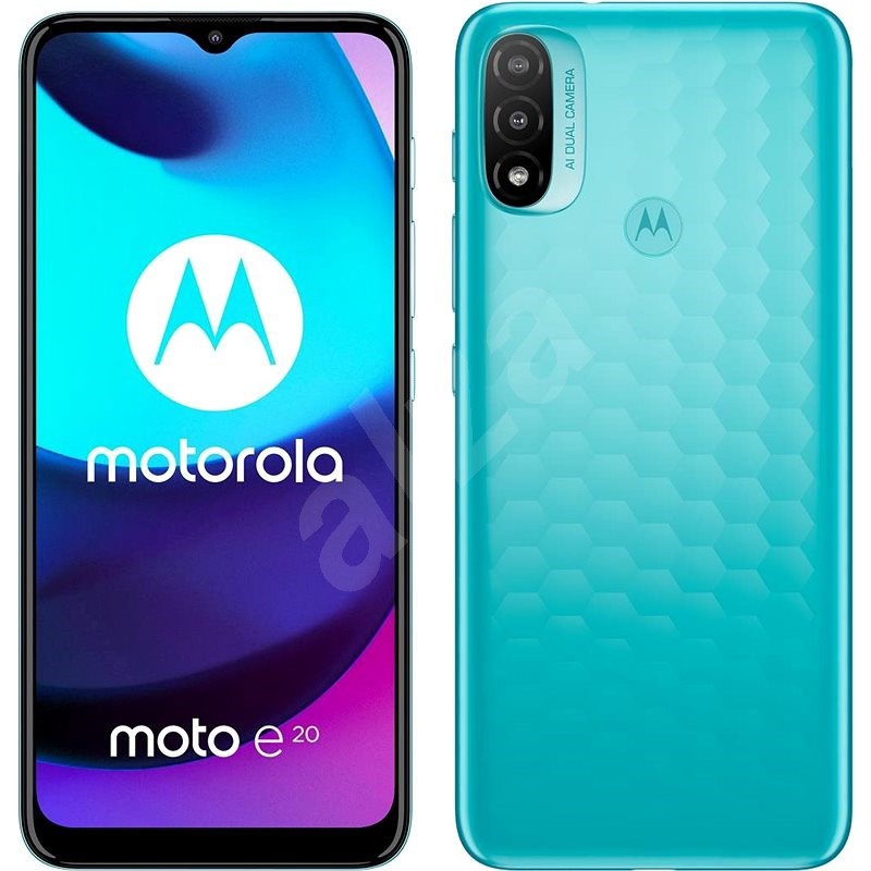 Motorola Moto E20 modrá - Mobilní telefon