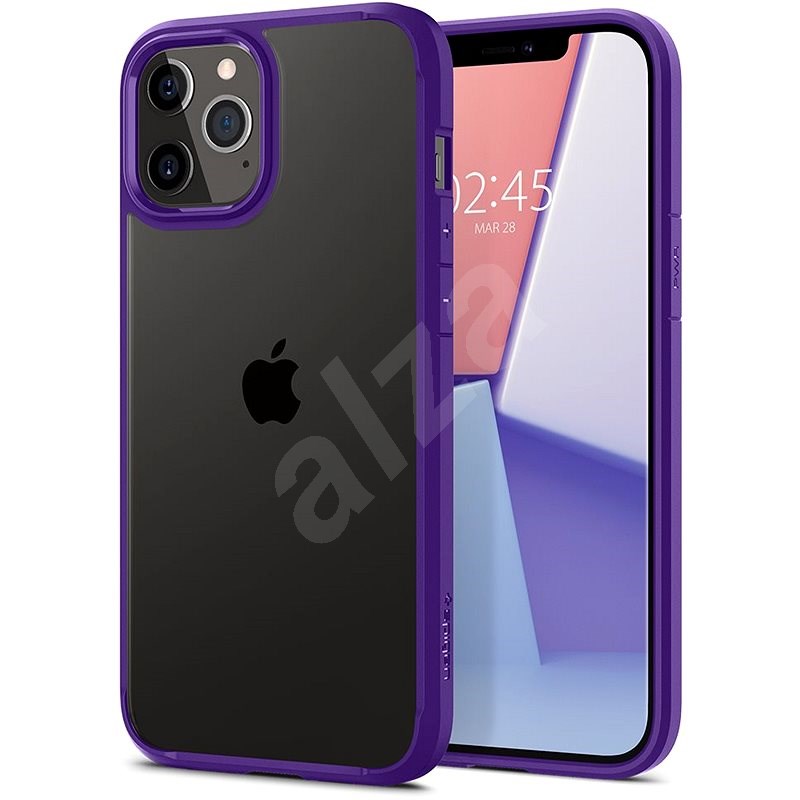 Spigen Crystal Hybrid Purple iPhone 12 Pro Max - Kryt na mobil
