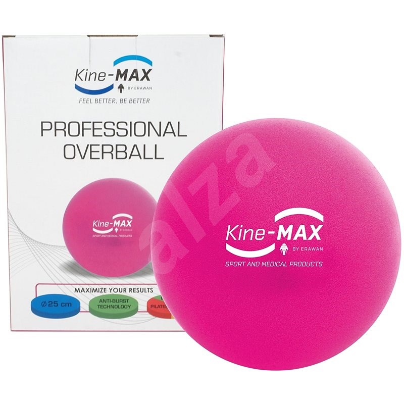 Kine-MAX Professional OverBall - růžový - Gymnastický míč