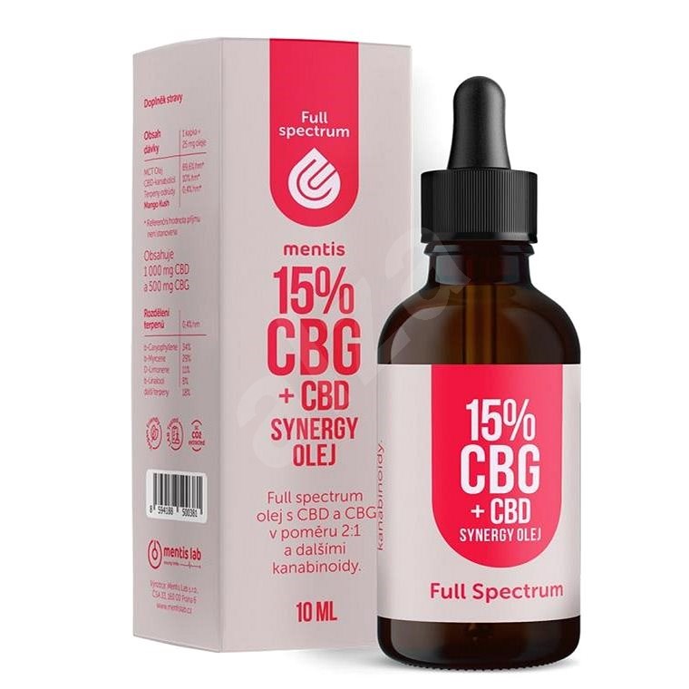 Mentis 15% CBG+CBD Synergy olej - CBD