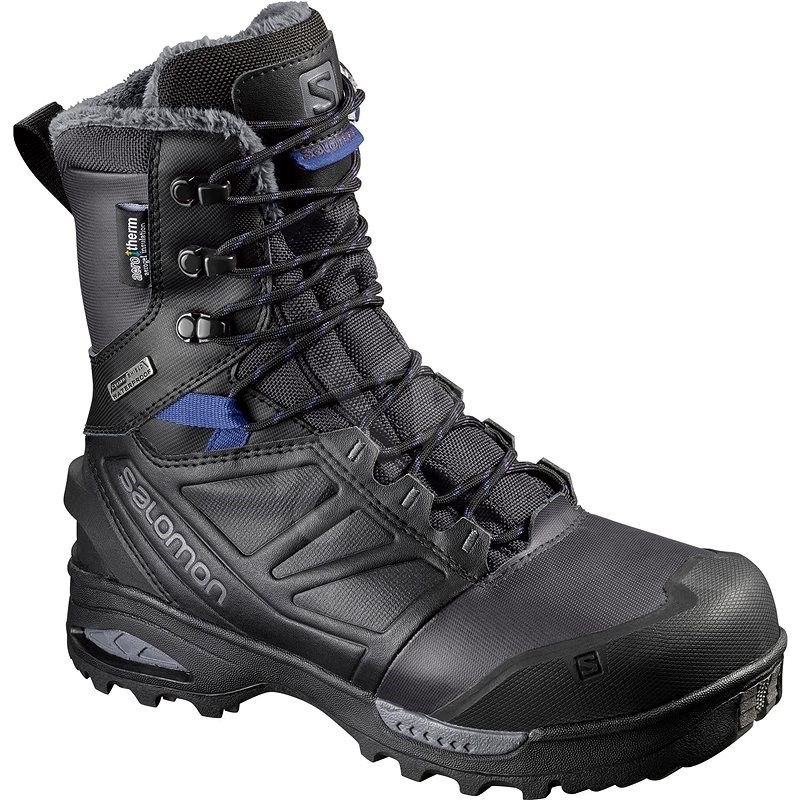 Salomon TOUNDRA PRO CSWP W Phantom/Black/Amparo Blue, size EU 38.67/235mm - Trekking Shoes