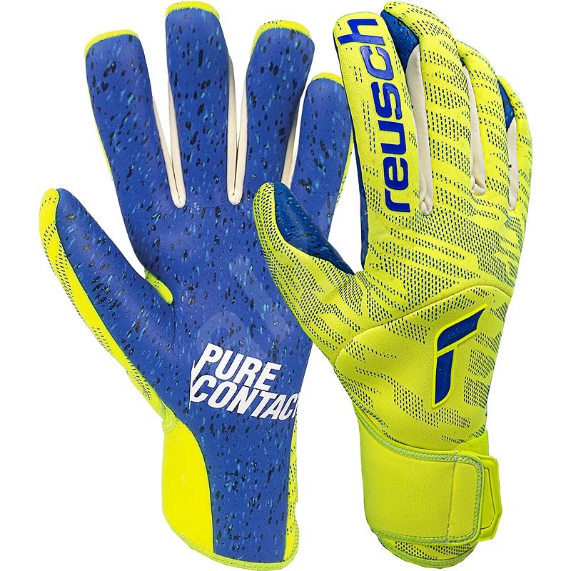 Reusch Pure Contact Fusion žlutá/modrá - Brankářské rukavice