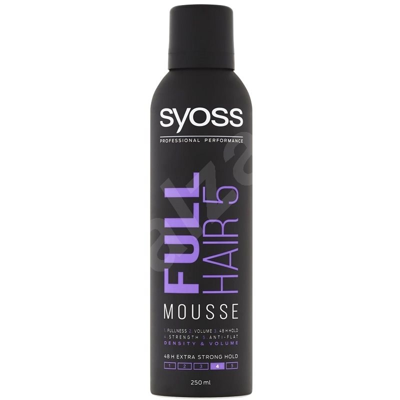 SYOSS Full Hair 5 Mousse 250 ml - Tužidlo na vlasy