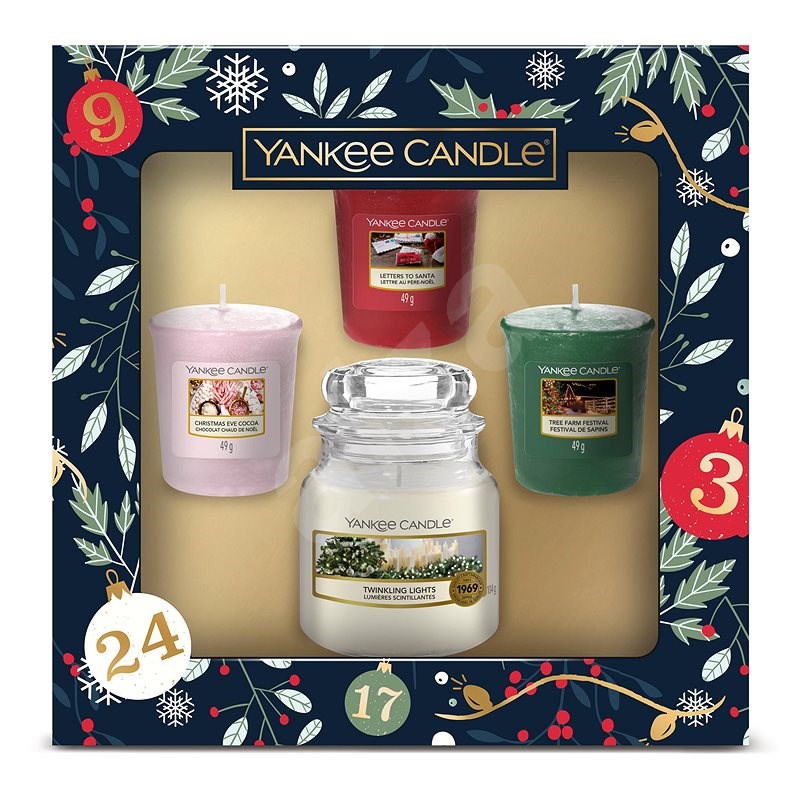 YANKEE CANDLE Christmas Gift Set 3×49g, 1×104g - Gift Set