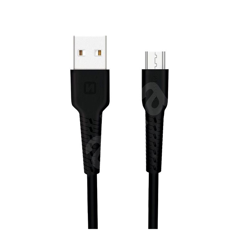 Swissten datový kabel micro USB 1m černý - Datový kabel