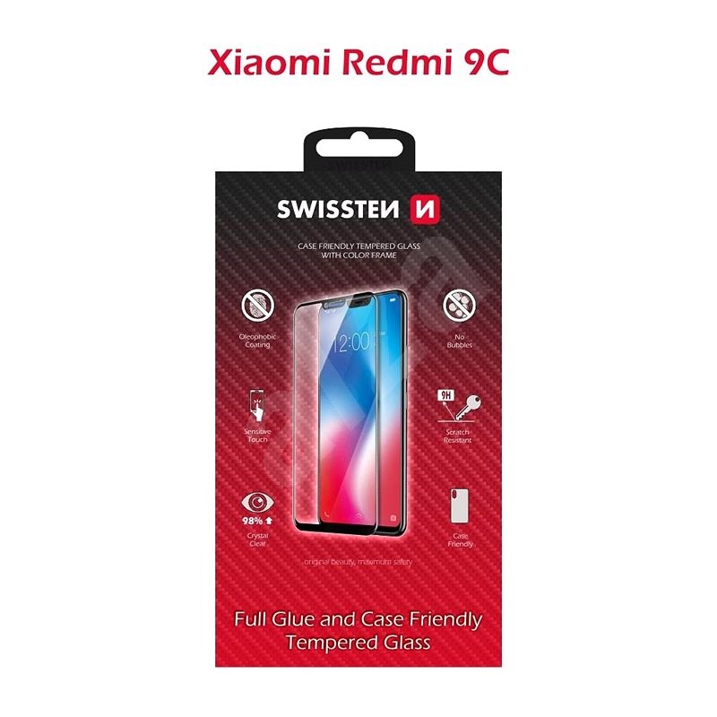Swissten Case Friendly pro Xiaomi Redmi 9C černé - Ochranné sklo
