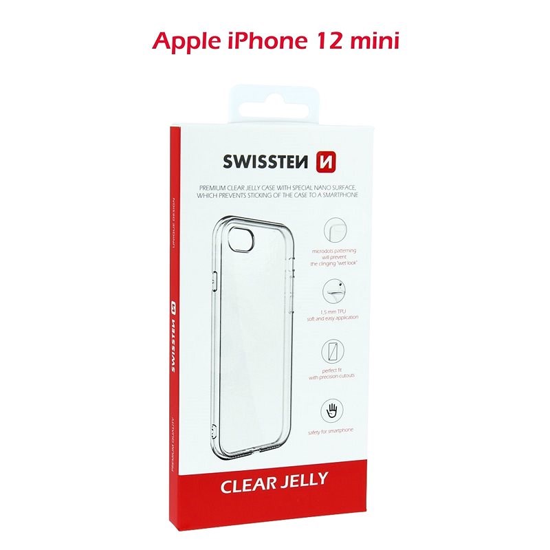 Swissten Clear Jelly pro Apple iPhone 12 mini - Kryt na mobil