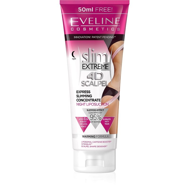 EVELINE COSMETICS Slim Extreme 4D Scalpel Express Slimming Concentrate Night Liposuction 250 ml - Tělové sérum