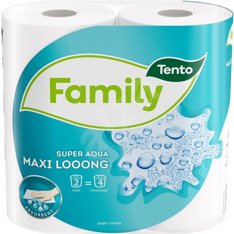 TENTO Family Maxi Super Aqua 2 ks - Kuchyňské utěrky