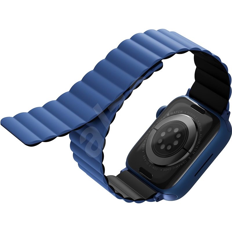 Uniq Revix Reversible Magnetic řemínek pro Apple Watch 41/40/38MM modrý/černý - Řemínek