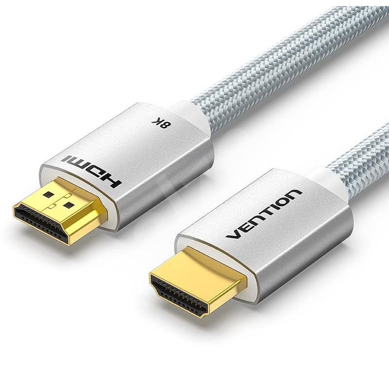 Vention HDMI 2.1 Cable 8K 0.5M Silver Aluminum Alloy Type - Video kabel