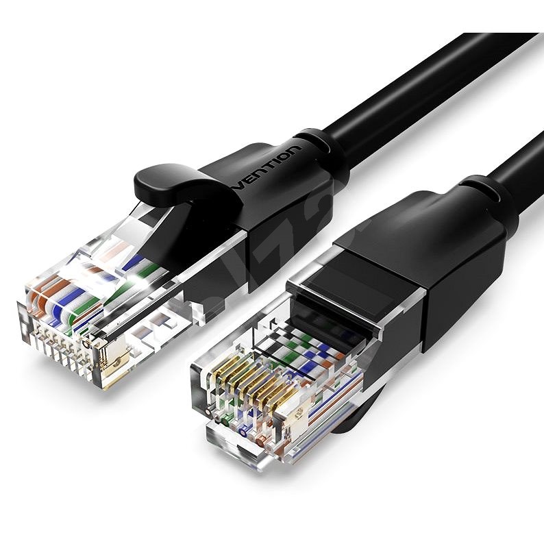 Vention Cat.6 UTP Patch Cable 3m Black - Síťový kabel