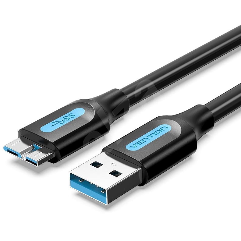 Vention USB 3.0 (M) to Micro USB-B (M) Cable 1.5M Black PVC Type - Datový kabel
