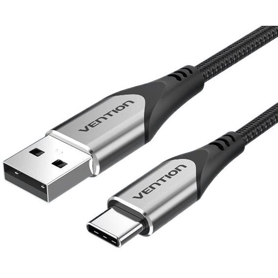 Vention Type-C (USB-C) <-> USB 2.0 Cable 3A Gray 0.25m Aluminum Alloy Type - Datový kabel