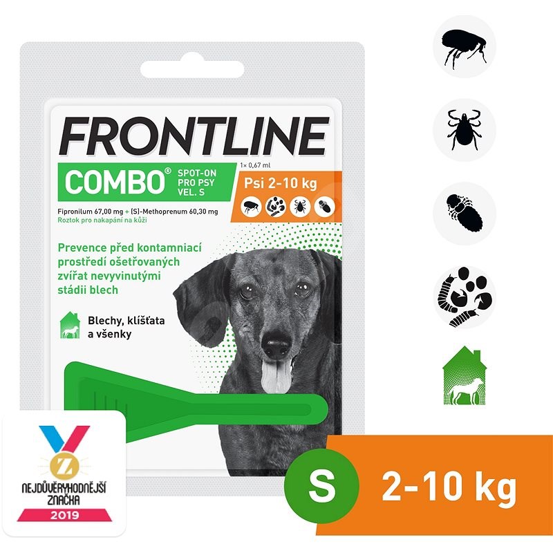 Frontline combo spot - on pro psy S (2 - 10 kg) - Antiparazitní pipeta