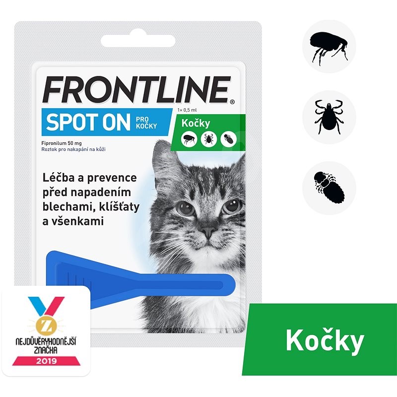 Frontline spot - on pro kočky - Antiparazitní pipeta