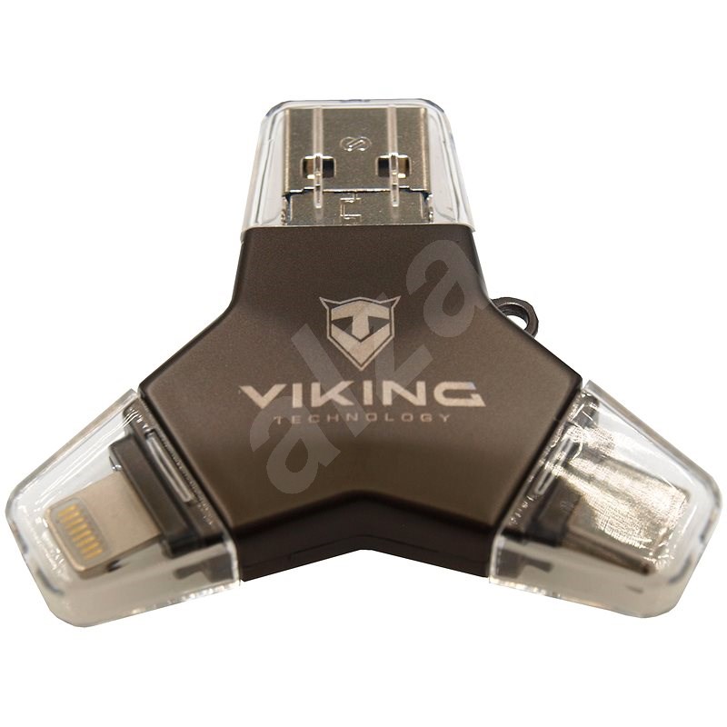 Viking USB Flash disk 3.0 4v1 32GB černá - Flash disk
