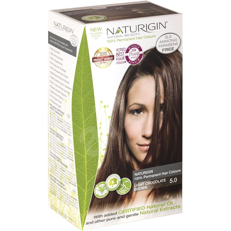 NATURIGIN 5.0 Light Chocolate Brown 40 ml - Přírodní barva na vlasy