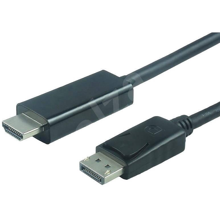PremiumCord DisplayPort - HDMI propojovací 2m černý - Video kabel