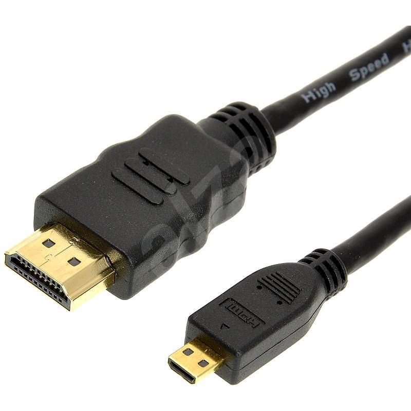 ROLINE HDMI High Speed s Ethernetem, propojovací, (HDMI M <-> HDMI M micro) 1m - Video kabel