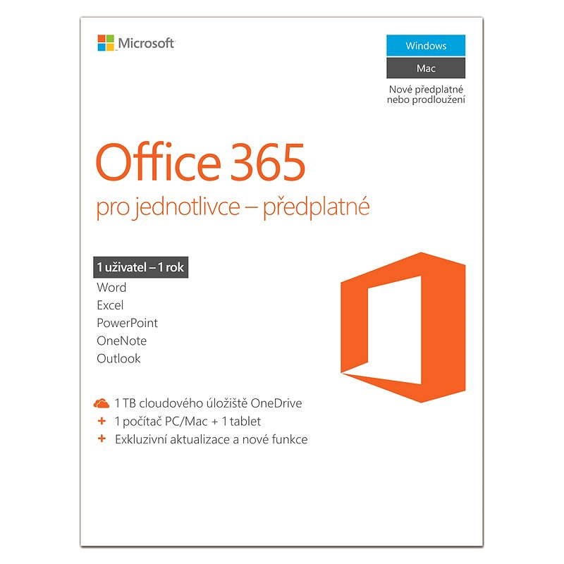 Microsoft Office 365 pro jednotlivce - Kancelářský software