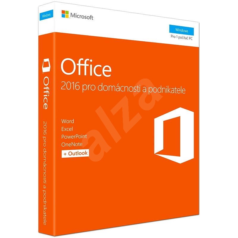 Microsoft Office 2016 pro domácnosti a podnikatele CZ - Kancelářský software