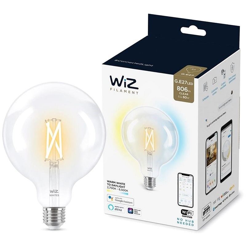 WiZ Tunable White 60W E27 G120 Filament - LED Bulb