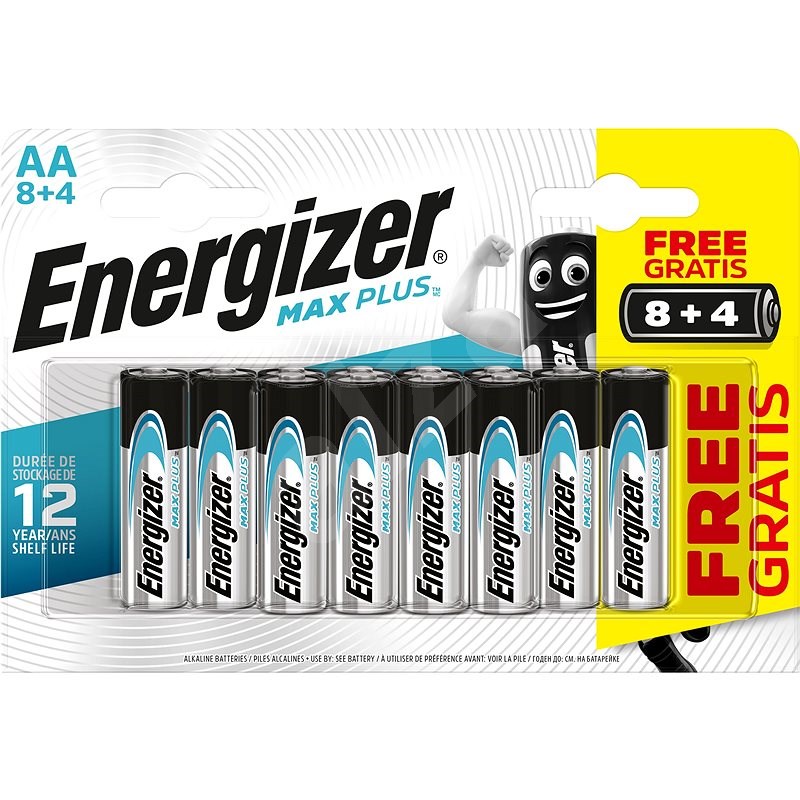 Energizer MAX Plus AA 8 + 4 ks zdarma - Jednorázová baterie