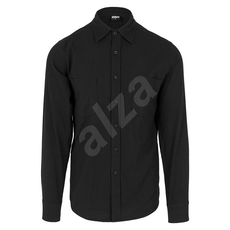 Pánská flanelová košile Ejorn černá - Košile