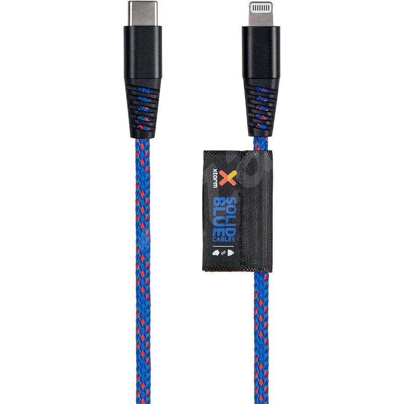 Xtorm Solid Blue USB-C/ Lightning 2m - Datový kabel