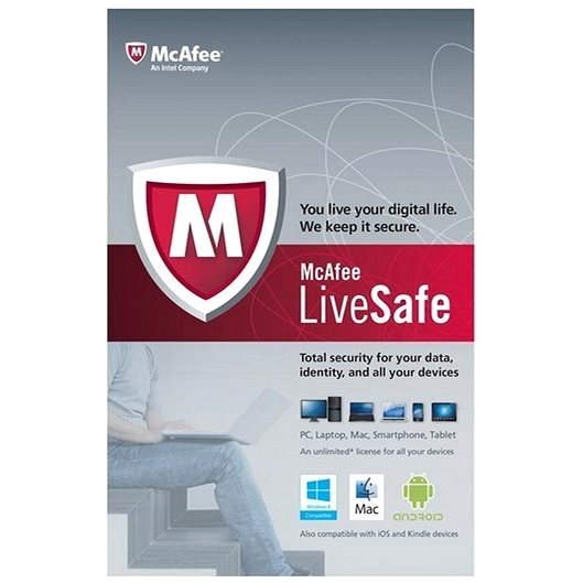 McAfee LiveSafe na 12 měsíců, všechny jazykové verze (elektronická licence) - Elektronická licence