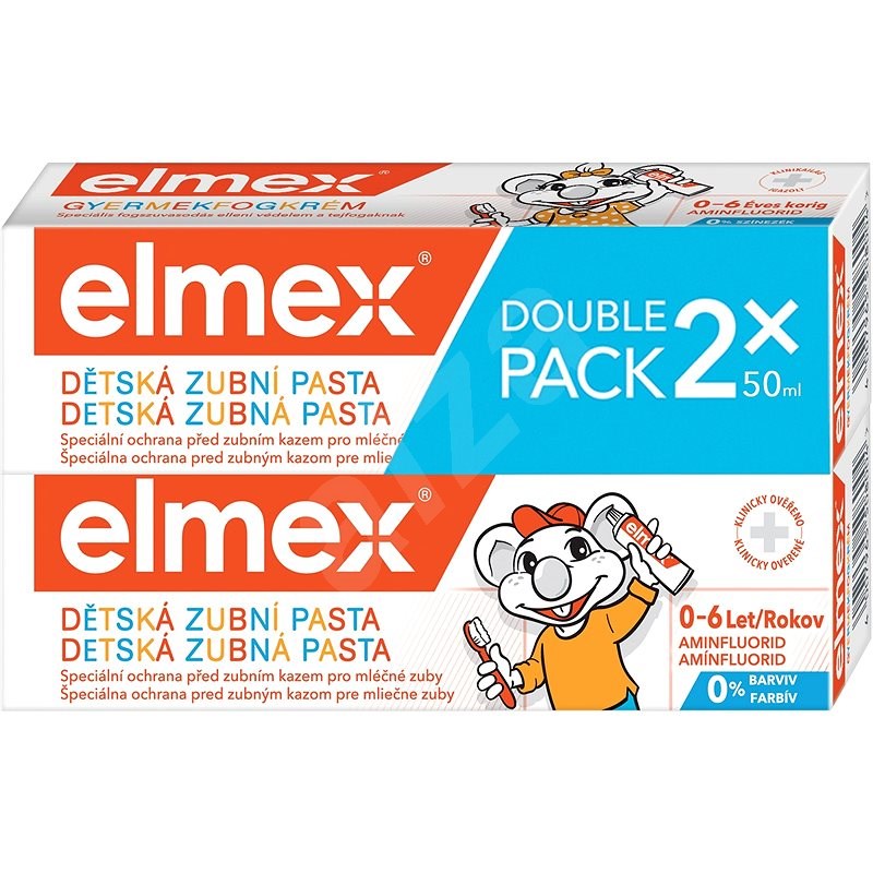 ELMEX Kids duopack 2 × 50 ml - Zubní pasta