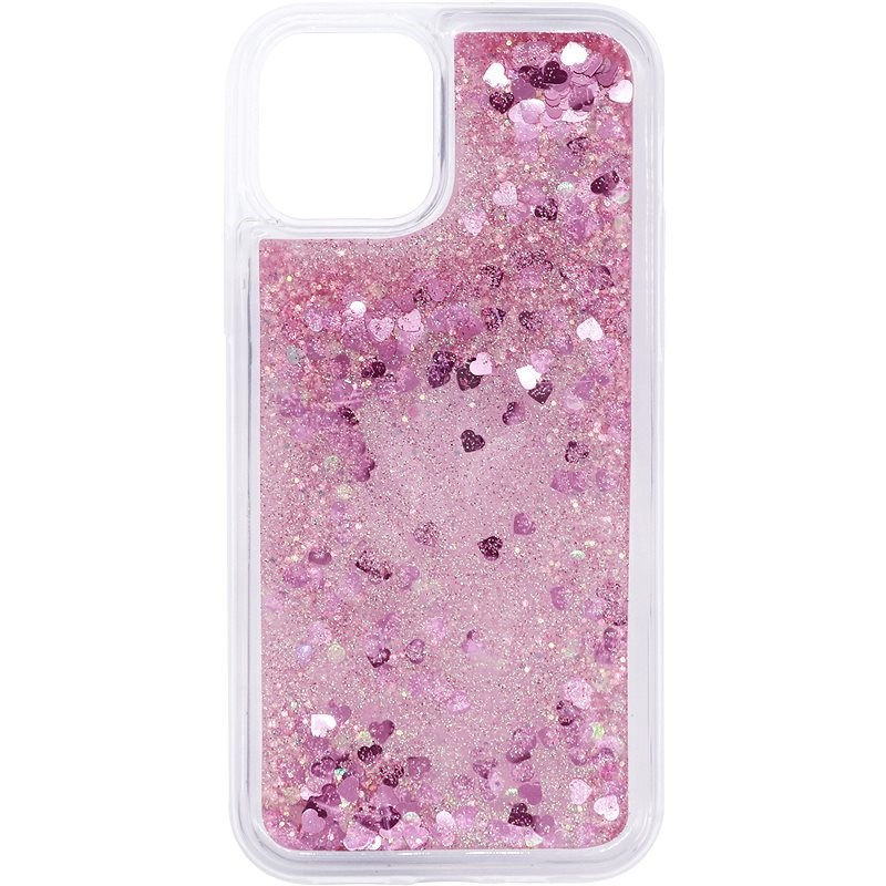 iWill Glitter Liquid Heart Case pro Apple iPhone 12 / 12 Pro - Kryt na mobil