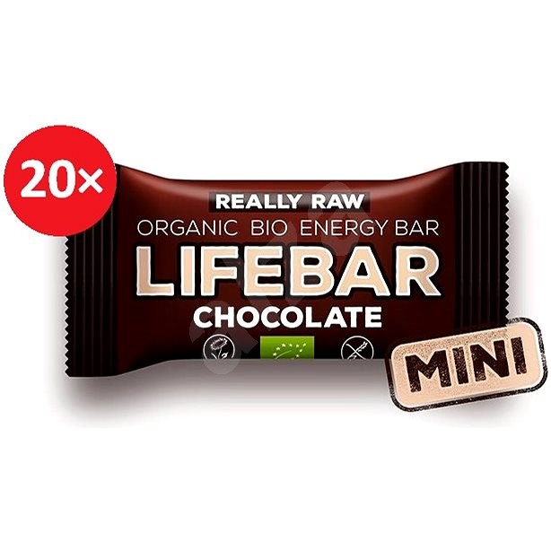 Lifefood Lifebar tyčinka čokoládová RAW BIO 25 g – 20 ks - Raw tyčinka