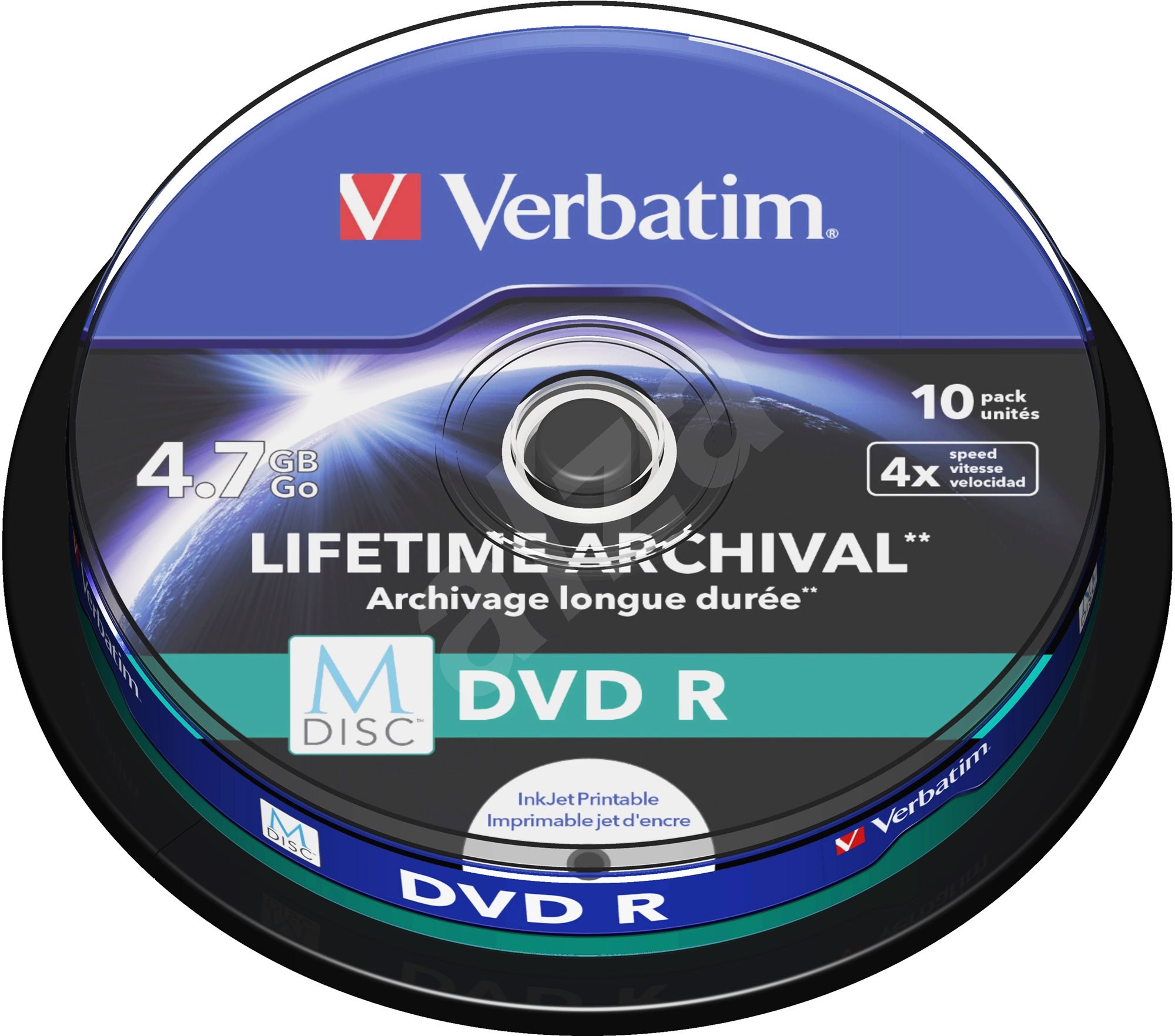 VERBATIM M DISC DVD R 4 7GB 4x Printable Spindle 10 Ks M dia Alza cz VERBATIM M DISC DVD R 4 7GB 4x Printable Spindle 10 Ks M dia Alza cz