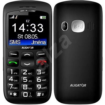 Aligator A670 Senior Black - Mobilní telefon
